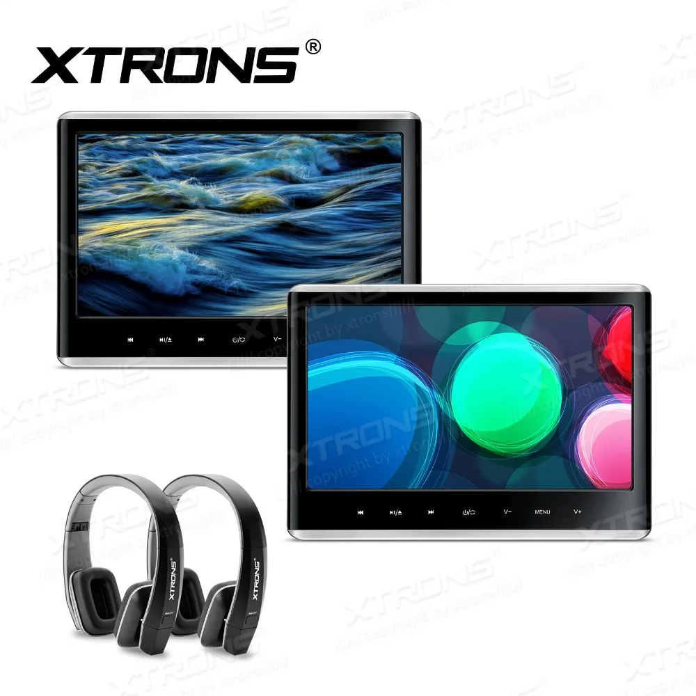 XTRONS 2 монитор 11 6 дюйма IPS экран 1080P видео подголовник Автомобильный DVD-плеер HDMI