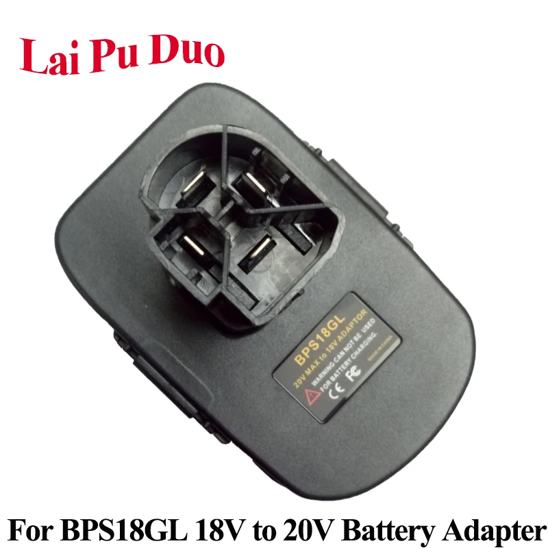 

BPS18GL 18V To 20V Battery Adapter for Black Decker For Stanley 20V Lithium Battery To Nickel Li-Ion For CRAFTSMAN Batteries