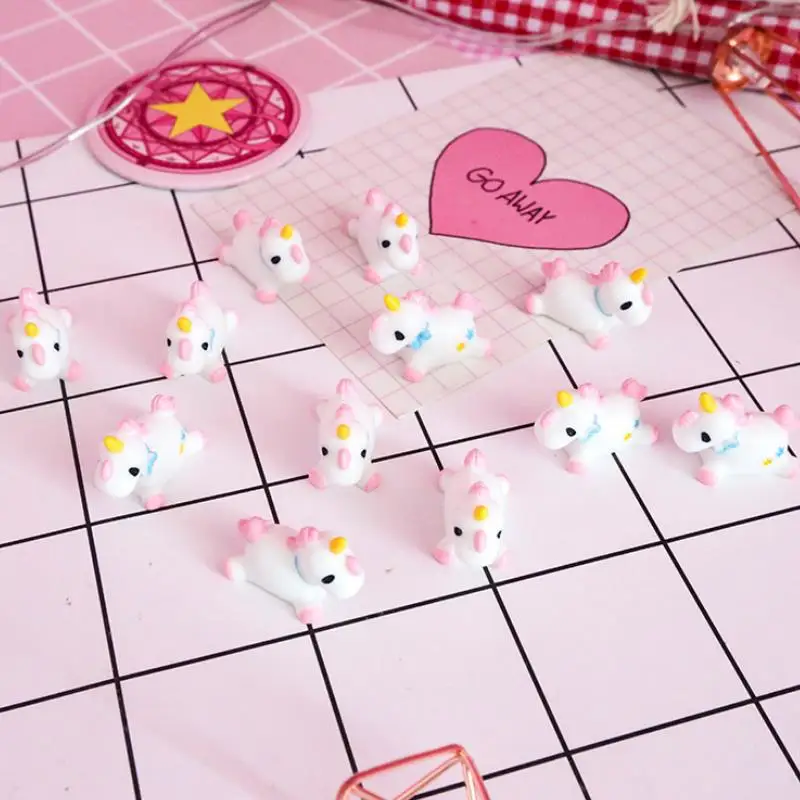 

5pcs/set NEW Pretty Unicorn Figurine Miniature Statue Cartoon Animal Unicorn Craft DIY Figure Model Kids Toys gift