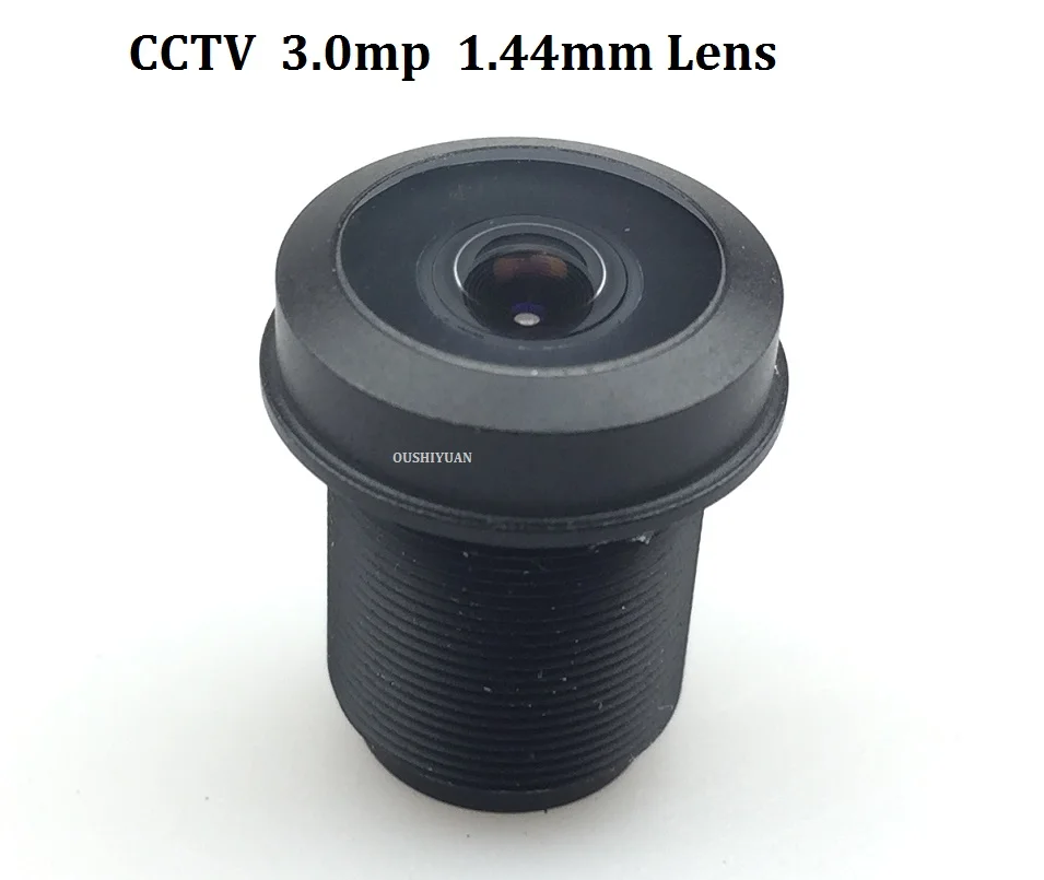 

CCTV 1.44mm Lens 3.0 MegaPixel Wide-angle 180 Degree MTV M12 x 0.5 Mount Infrared Night Vision Fisheye Lens For CCTV Camera