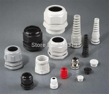 

100pcs/lot PG7 Cable Gland IP68 Waterproof Connector Dim 3-6.5mm Nylon Plastic Wire Glands FS0120