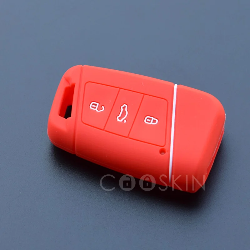 Силиконовый резиновый чехол для ключа Volkswagen VW Passat Magotan B8 Skoda kodiaq A7 Smart Remote Protect 100