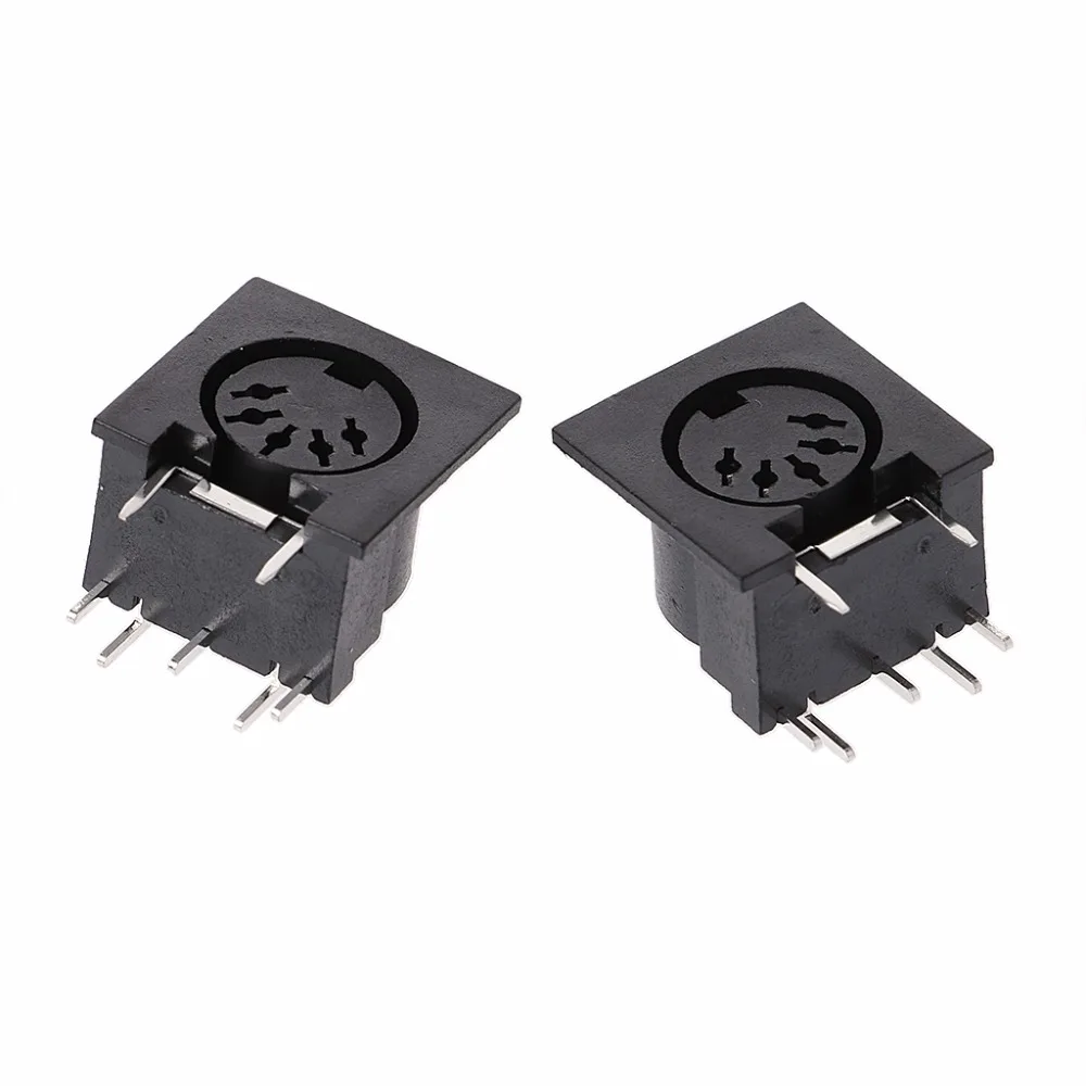 

10Pcs/Set PCB Panel Mount Female Connector DIN5 DIN 5-Pin Jack DS-5-01 MIDI
