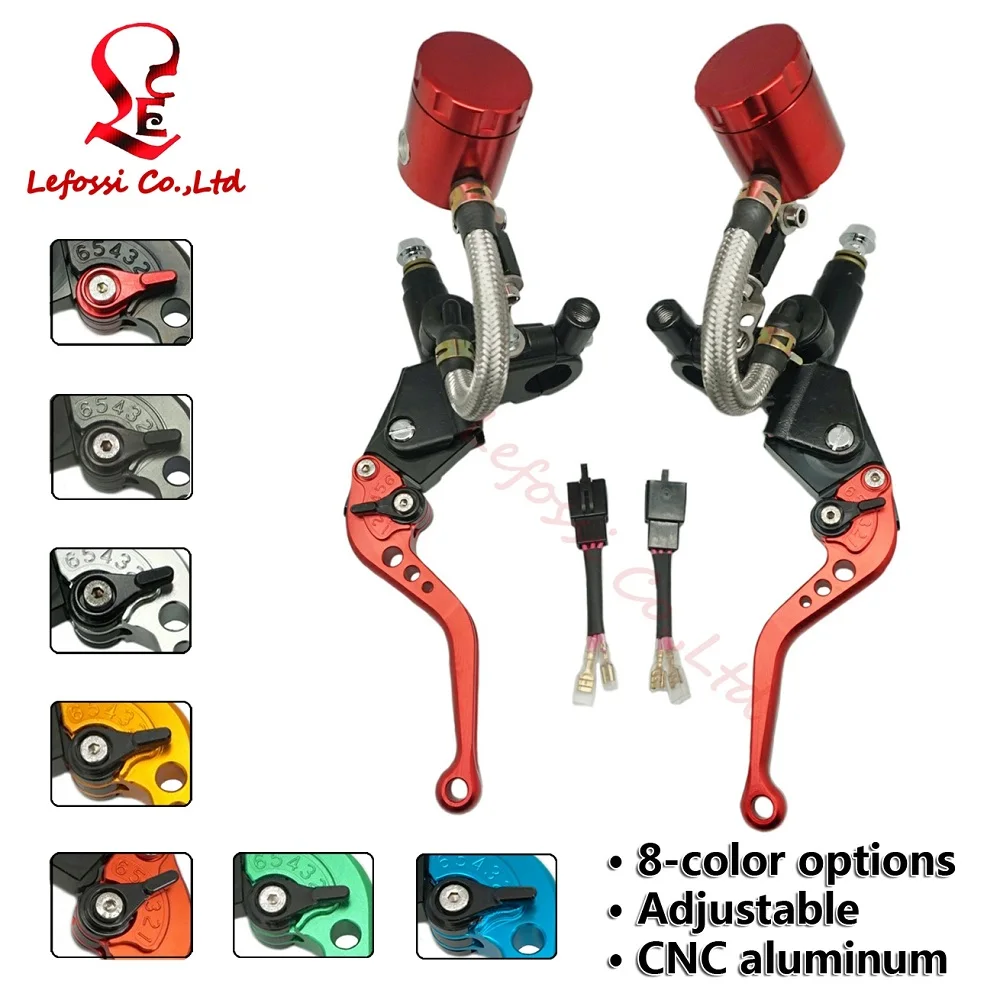 7/8" 22mm Motorcycle Hydraulic Brake Clutch Master Cylinder RED CNC For