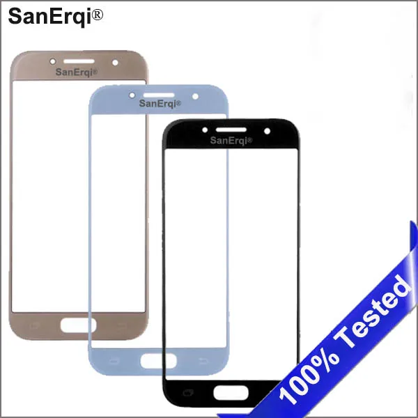 SanErqi для samsung Galaxy A5 A520 A520F Сенсорный экран Панель Замена ЖК-дисплей Передняя Внешний Стекло крышка объектива