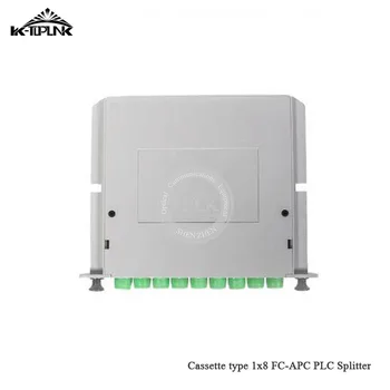 

10pcs FTTH 1*8 FC APC PLC splitter Cassette box 1*8 splitter Fiber Optical Coupler Cassette Box PLC Splitter Card Module Insert