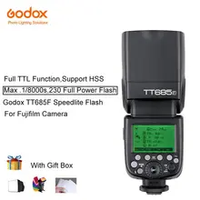 

Godox TT685F Speedlite i-TTL II Auto Flash and Manual Flashes tt685 GN60 Support HSS 0.1-2.s Recycle Time For Fujifilm Camera