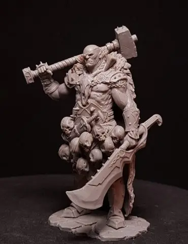

[tuskmodel]resin bust unassembled resin model kits (incloud base)S75001