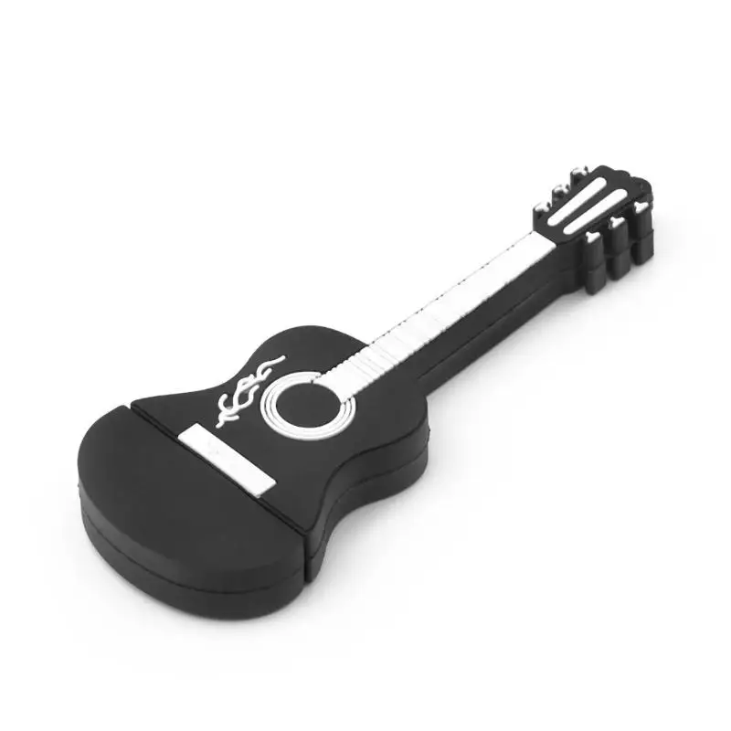 4GB/16GB Musical Guitar Model USB 2.0 Flash Drive Memory Stick Pen Drive External Storage U Disk for Phone Computer