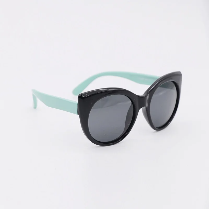 49 мм стиль классические детские кошачьи глаза солнцезащитные очки с защитной коробкой, УФ-защита - Цвет линз: A-MH-GL0020BL