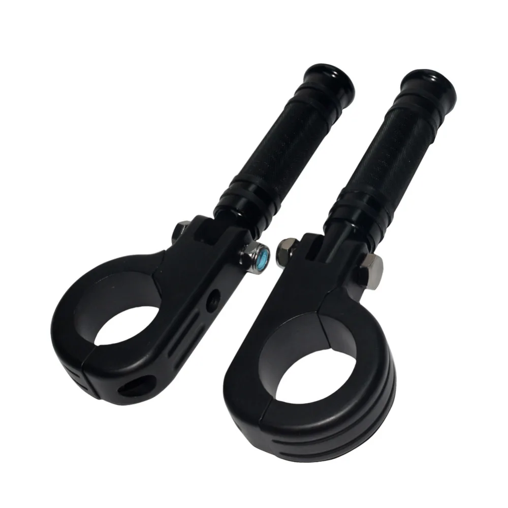 

1 1/2" 38mm 1.5" Motorcycle Black Foot Pegs Rest Mount Clamp Engine Crash Bar Highway Guard for Harley Custom