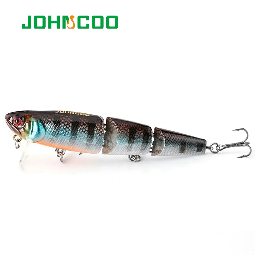 JOHNCOO Topwater воблер и во время плавания с резиновым покрытием рыболовная приманка 98