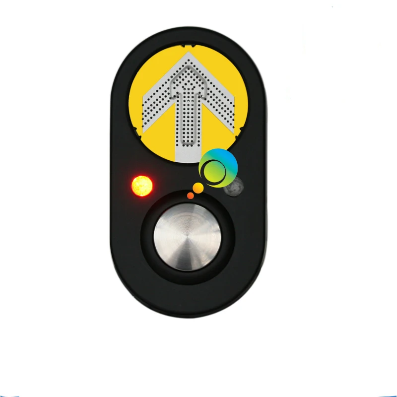 High quality yellow arrow steel portable traffic pedestrian signal push