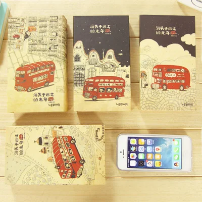 

Special Offer Retro Bus Light Series Nootbook Notepad Korea School Supplies Stationery Cute Kawaii