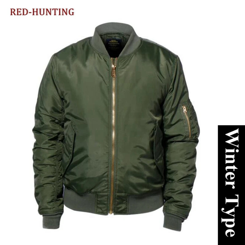 Outdoor Haiking Jacket Men Pilot Green Black Wear Pilot Bomber Jacket Men Wind Breaker Jacket fit for Winter