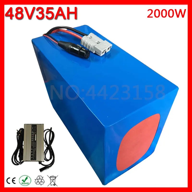 48 V 1500 W 1800 W 2000 W батарея 48 V Ebike батарея 48 V 35AH литиевая батарея Eectric скутер с 50A BMS и 54,6 V 5A зарядное устройство