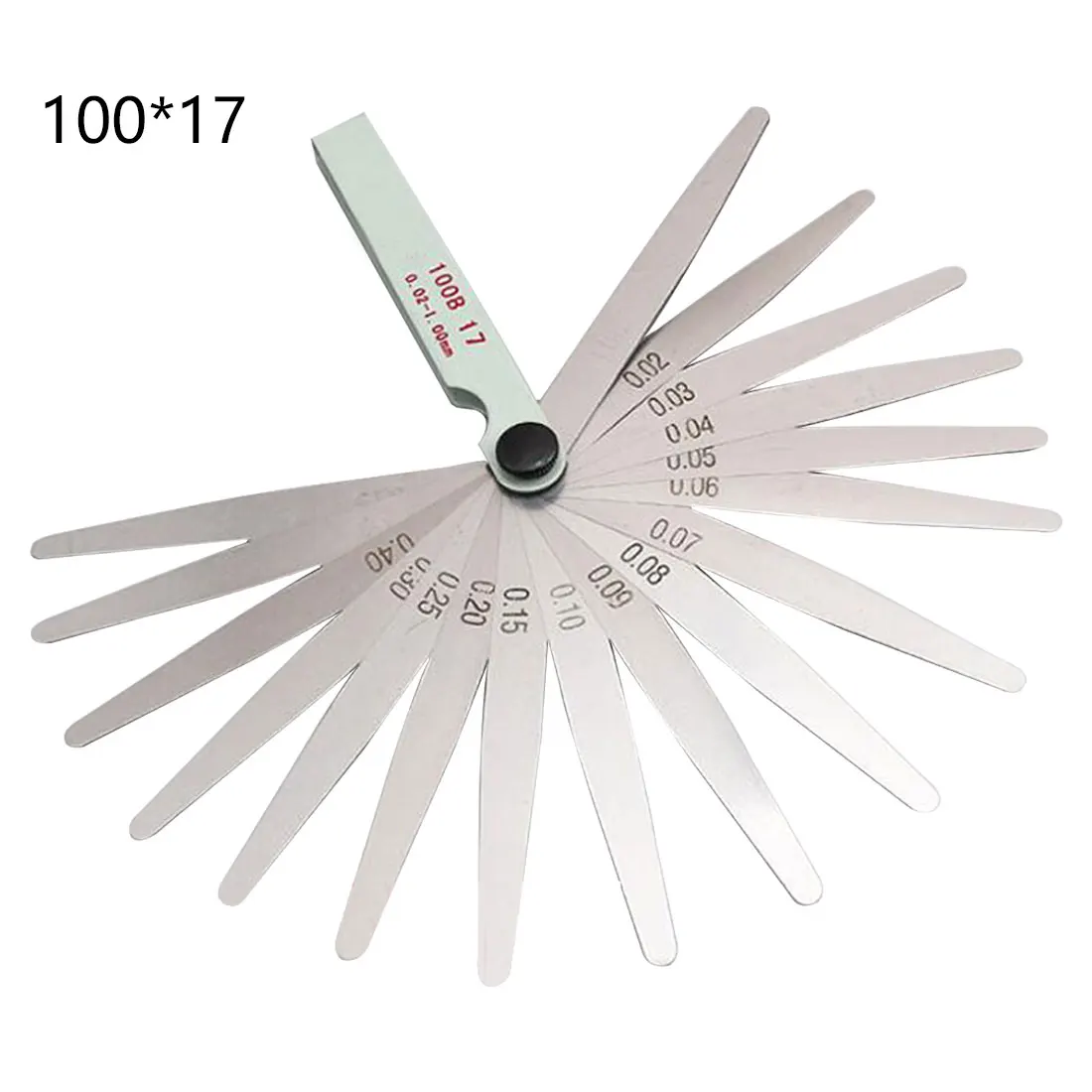 Useful Metric Measurement 0.02 to 1mm 17 Blade Thickness Gap Metric Filler Feeler Gauge Measure Too