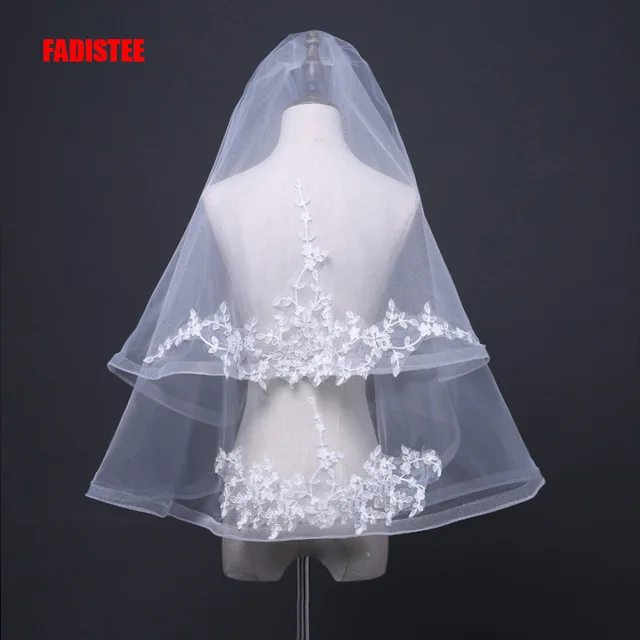 Fadistee Wedding Bridal Short Two Layer Veil With Comb Liques Fadistee Wedding Bridal Short Two Layer Veil With Comb Liques Elegant Accessories Velos De