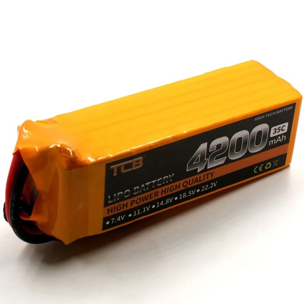 TCB RC lipo батарея 22,2 v 4200mAh 35C 6s RC самолет батарея AKKU автомобиль Лодка Li-Po батареи 6s AKKU