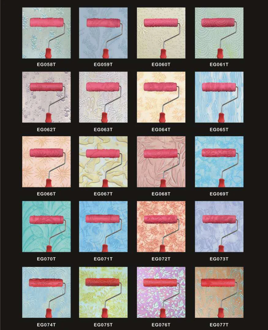 Decorative Paint Roller Pattern Embossed Texture Painting Tools