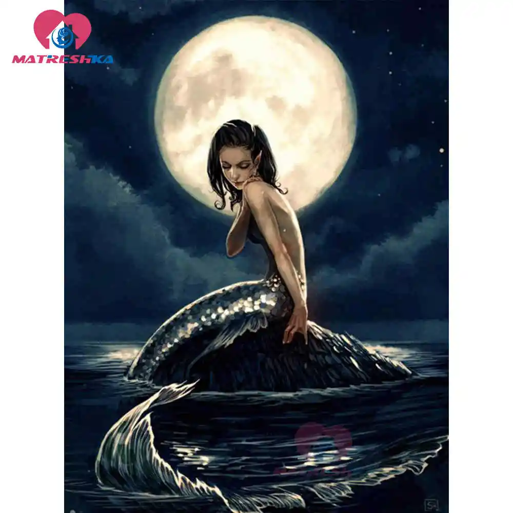 

diamond painting Mermaid diamond painting full square diamond embroidery sale diamond mosaic paintings from crystals needlework