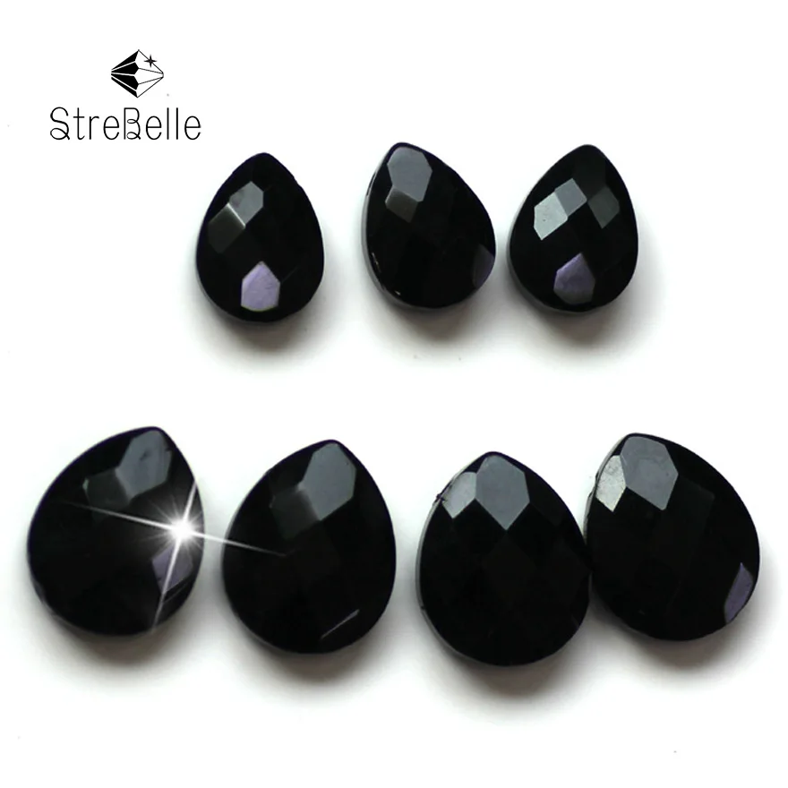 

Free Shipping 9X12mm 12X15mm 50pcs lt violet Drop Water Cross Hole loose faceted glass crystals beads bracelet Jewelry DIY P0006