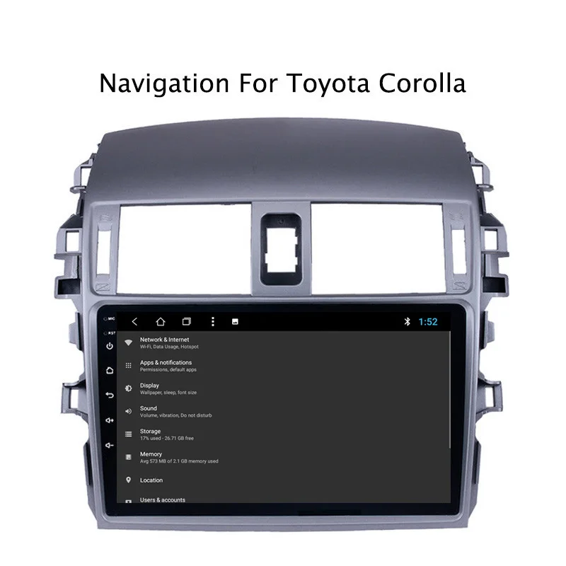 Clearance NAVITOPIA 9inch 2G RAM 32G ROM Android 8.1 Car Multimedia GPS Navigation for Toyota Corolla 2007 2008 2009 2010 2011 2012 2013 6