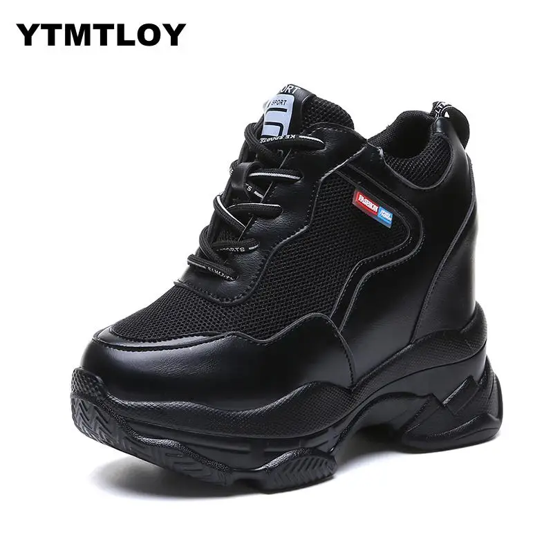 Женские высокие кроссовки на платформе Basket Femme Chaussures Femmes белые лидер продаж