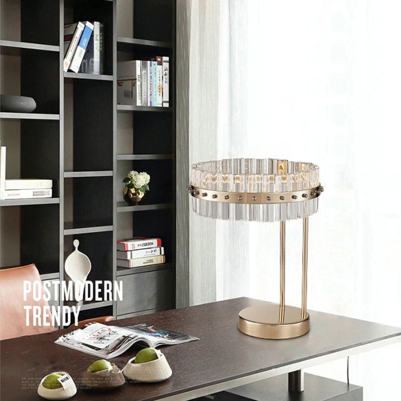 

LED Nordic Iron Crystal Designer LED Lamp. LED Light. Table Lamp. Desk Lamp.LED Dest Lamp For Bedroom Foyer
