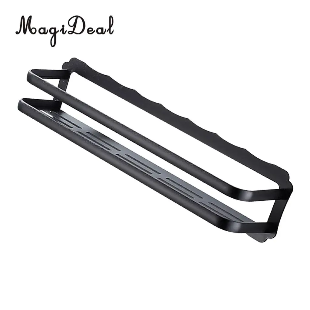 Home Decorative Multipurpose Wall Mounted Storage Rack Kitchen Double Shelf - Aluminium Alloy Cabinet and Counter Organizer