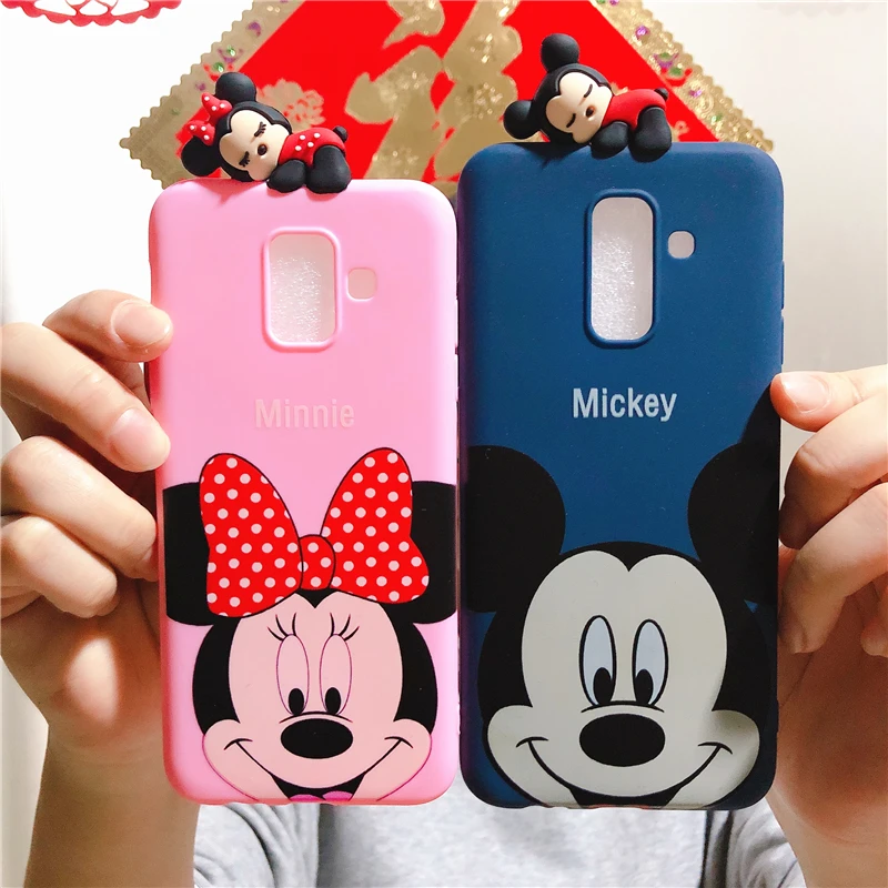 

Minnie Mickey Case Ultrathin Soft TPU Toy Cover for Samsung Galaxy S10 Lite S9 S8 Plus S7 S6 Edge S5 Note 3 4 5 8 9 M10 M20 M30