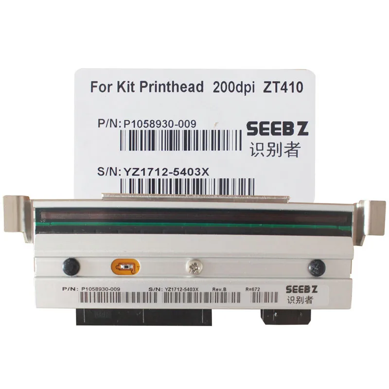 SEEBZ Nieuwe Printkop Voor Zebra ZT410 Thermische Printkop 203Dpi Compatibel P1058930-009 Barcode Label Printer Onderdelen, gratis verzending
