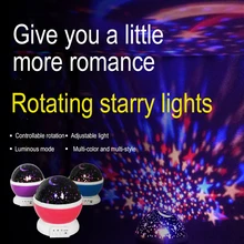 Новинка люминесцентные игрушки светодиодный вечерний свет мечта Романтический поворот звезды огни проекционный светильник с usb-кабелем детская игрушка, подарок