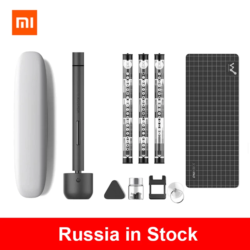 Xiaomi Wowstick 1F+ 1F Pro Mini Electric Screw Driver Set Bits Toolkit Alloy Body LED Light for Pho