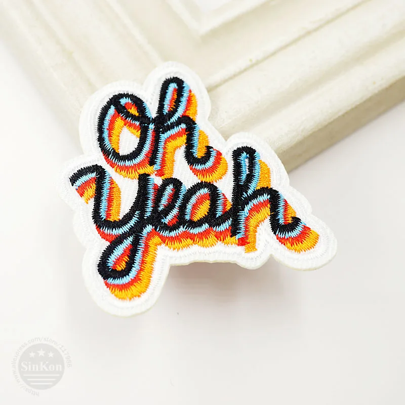 Значки нашивки для одежды Oh yeah (Размер: 6 0x6 5 см) декоративные джинсов сумок шапок