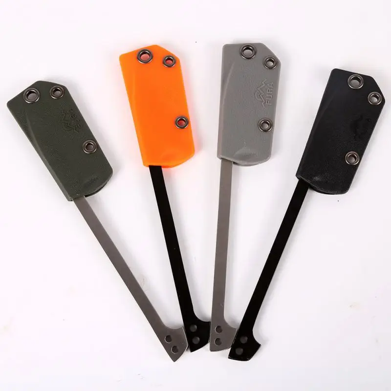 

2017 NEW Outdoor Stainless Steel Fishing Harpoon Fish Scale Fake Blade Knife With Sheath Outdoor Picnic Camp Kit UtilityTools
