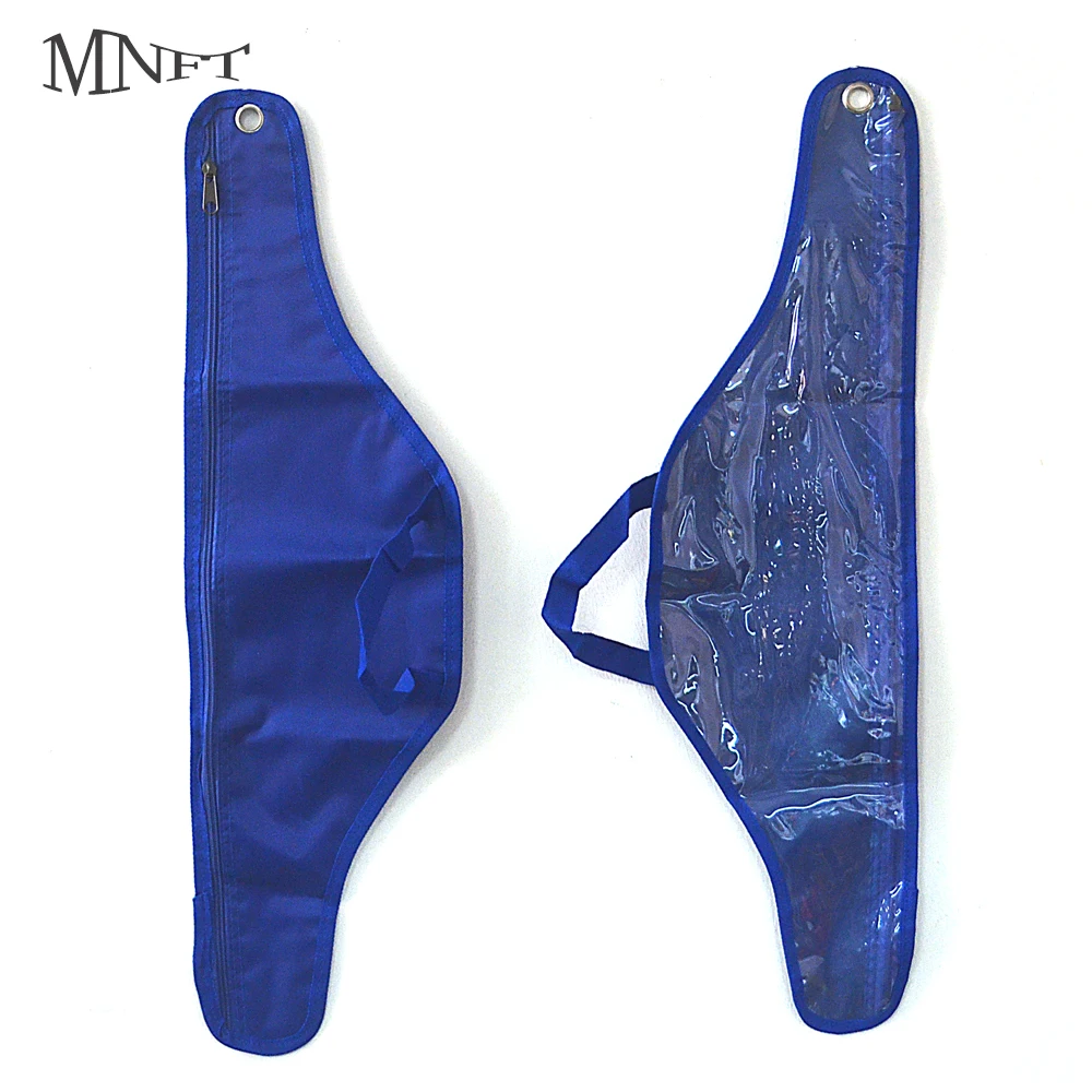 

MNFT 1Pcs 68cm Fishing Bags Portable Folding Fishing Rod Carrier Canvas Transparent Plastic Pole Storage Handbag Borse da pesca