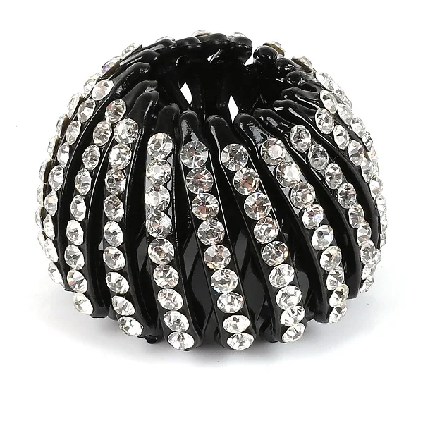 cute hair clips 1pc Korean Crystal Hair Claw For Women Ponytail Holder Ball Head Bun Maker Expanding Hair Clips Hairpins Hair Accessories 2021 headbands for women Hair Accessories