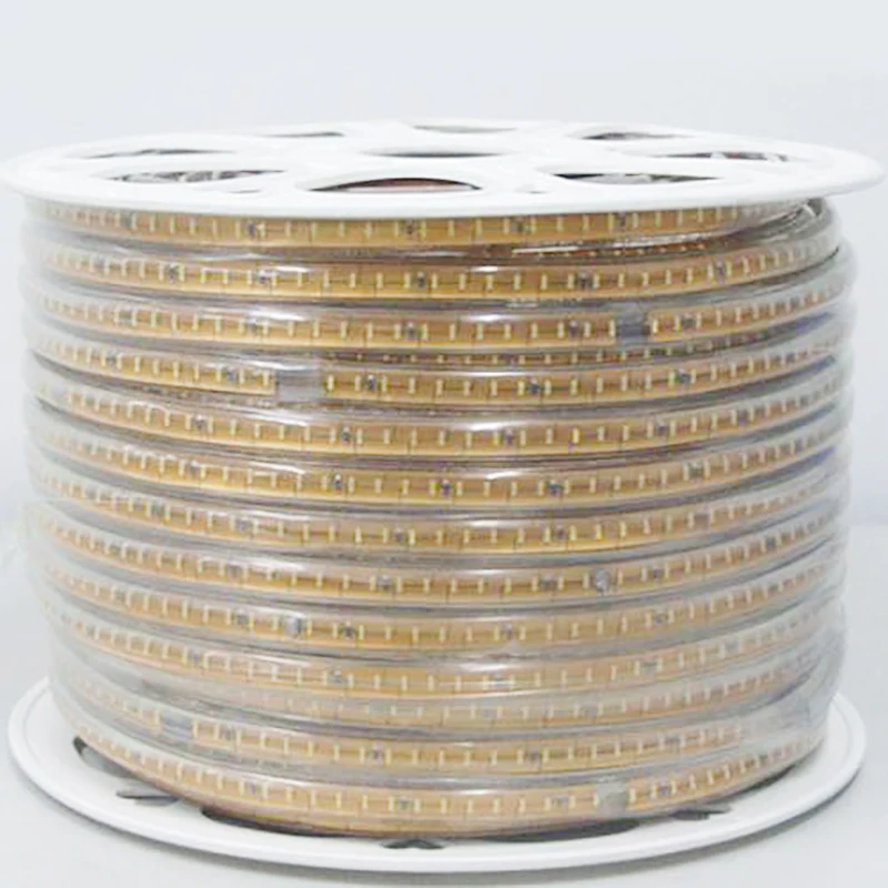 LAIMAIK SMD 3014 Светодиодная лента AC220V 120led/M IP67 водонепроницаемая светодиодная + вилка