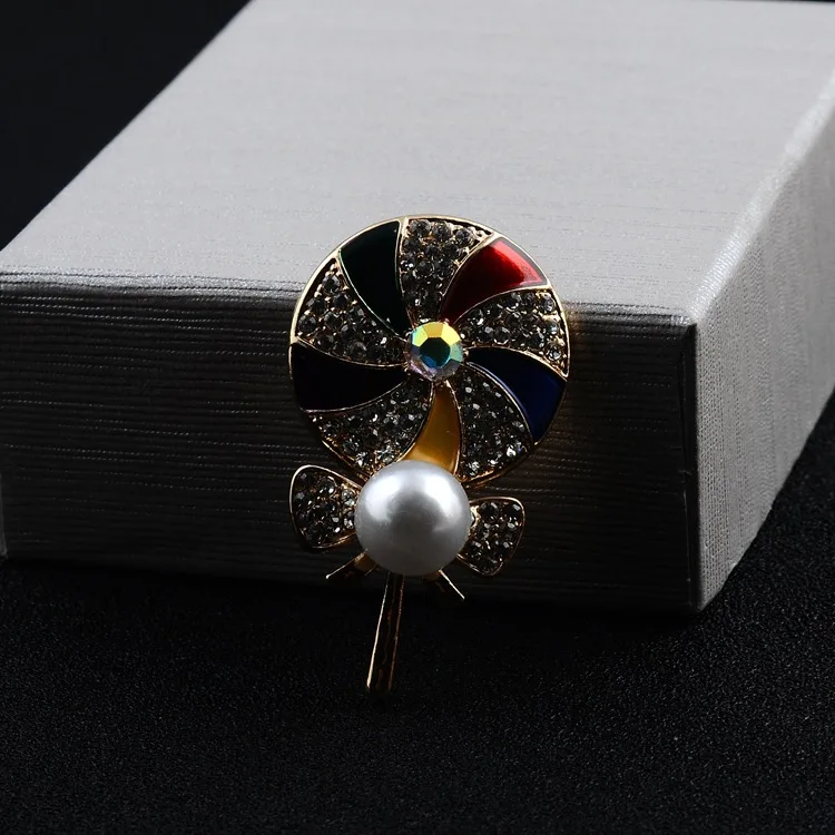 

New Fashion Cartoon Lollipop Brooches Pins Clothing Accessories Korean Brooch Cute Women Men Suit Collar Lapel Pin Jewelry Gift