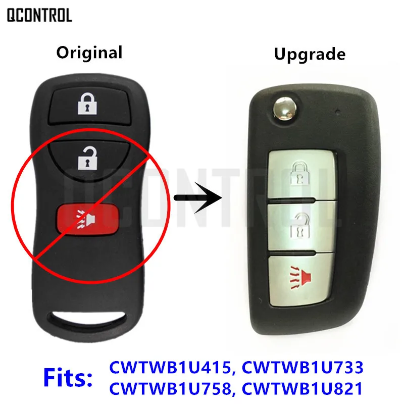

QCONTROL Upgraded Remote Key for Nissan Qashqai Sunny Sylphy Tiida X-Trail Titan Xterra March Maxima Navara Note Sentra