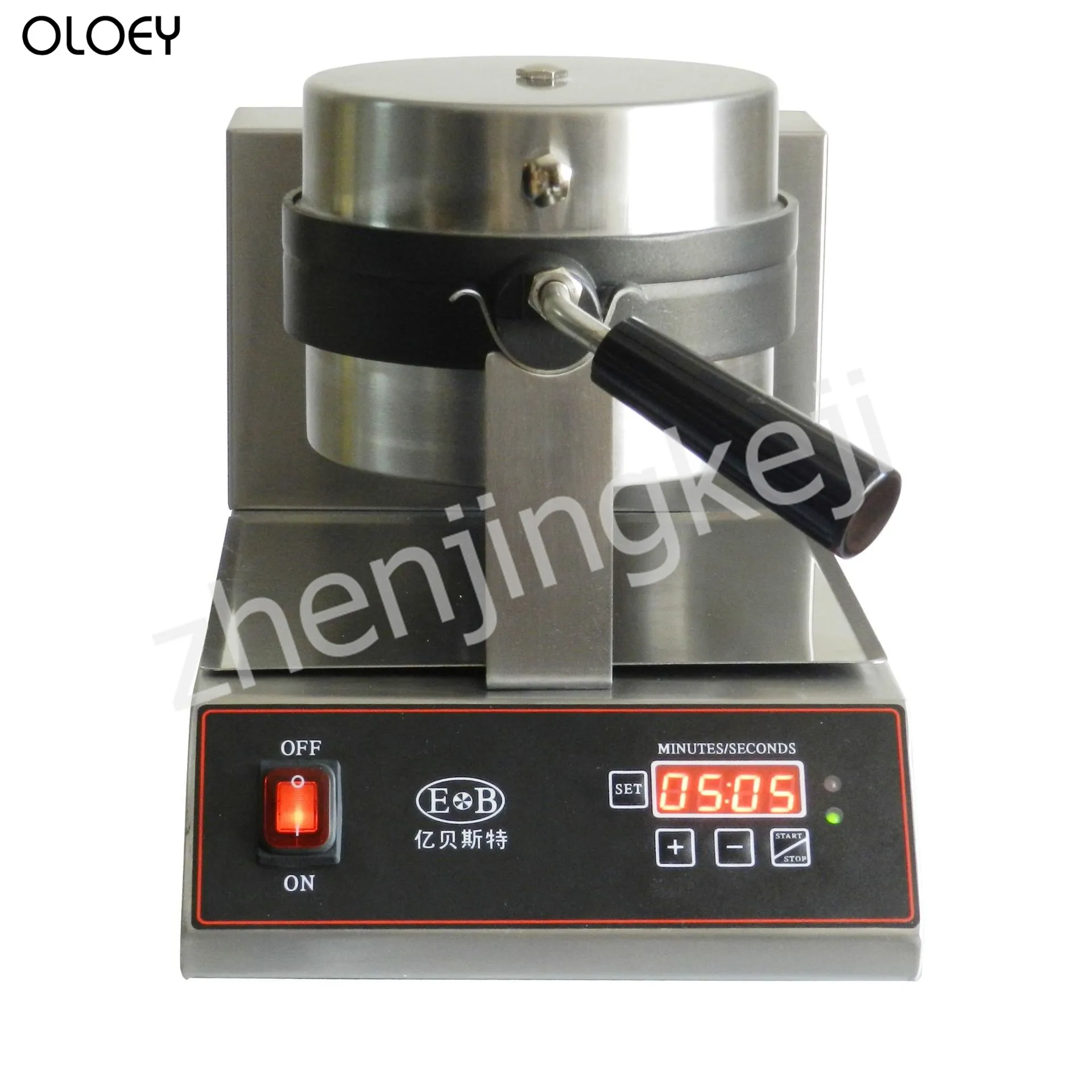 

Commercial Waffle Machine Thickening Template Non-stick Coating Grid Waffle iron Rotating Waffle Maker