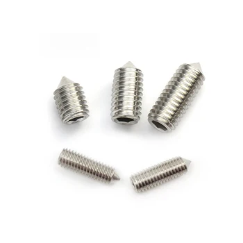 

4pcs M6 stainless steel hex socket tip set screws machine screw installation bolts 25mm-50mm length