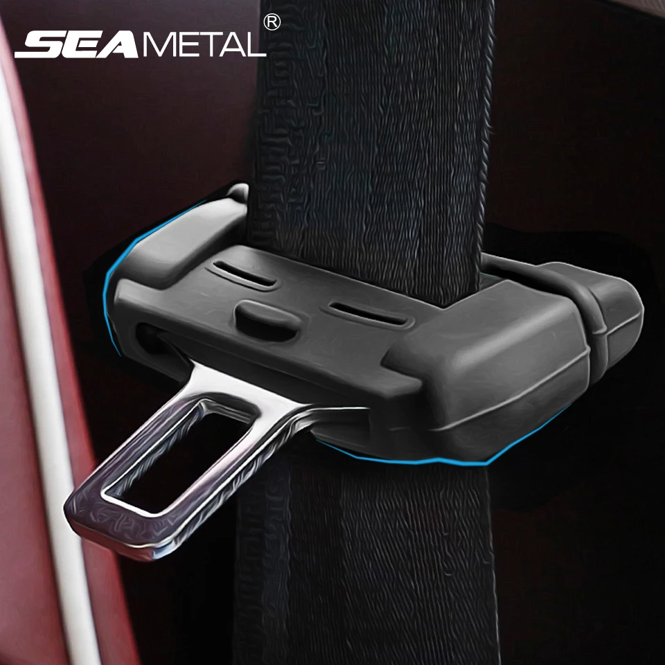 1x Silicone Car Seat Belt Buckle Covers Dust Safety Clip Scratch-proof Protector
