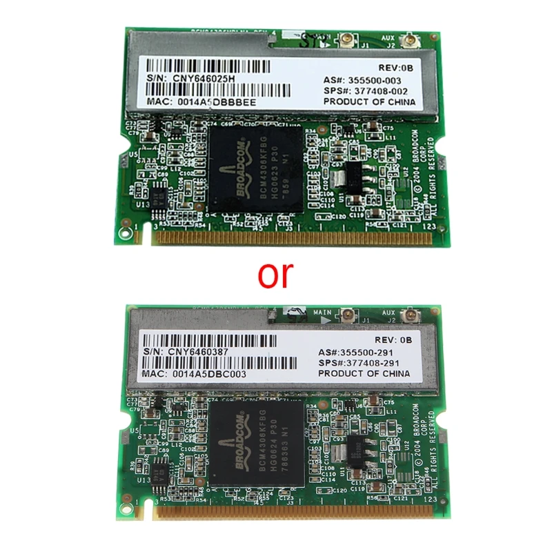 Беспроводная Wi Fi карта 54 Мбит/с 2 4 ГГц 802.11b/G Mini PCI для HP/DELL/TOSHIBA/ACER/ASUS| |
