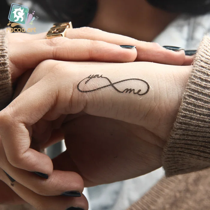 5 Pcs Un Couple De Beaux Hommes Et Femmes étanche Tatouage