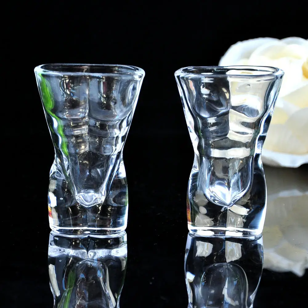 Fashion Creative Body Art 30 ML Crystal Glass Cup Liquor Cup Drinkware