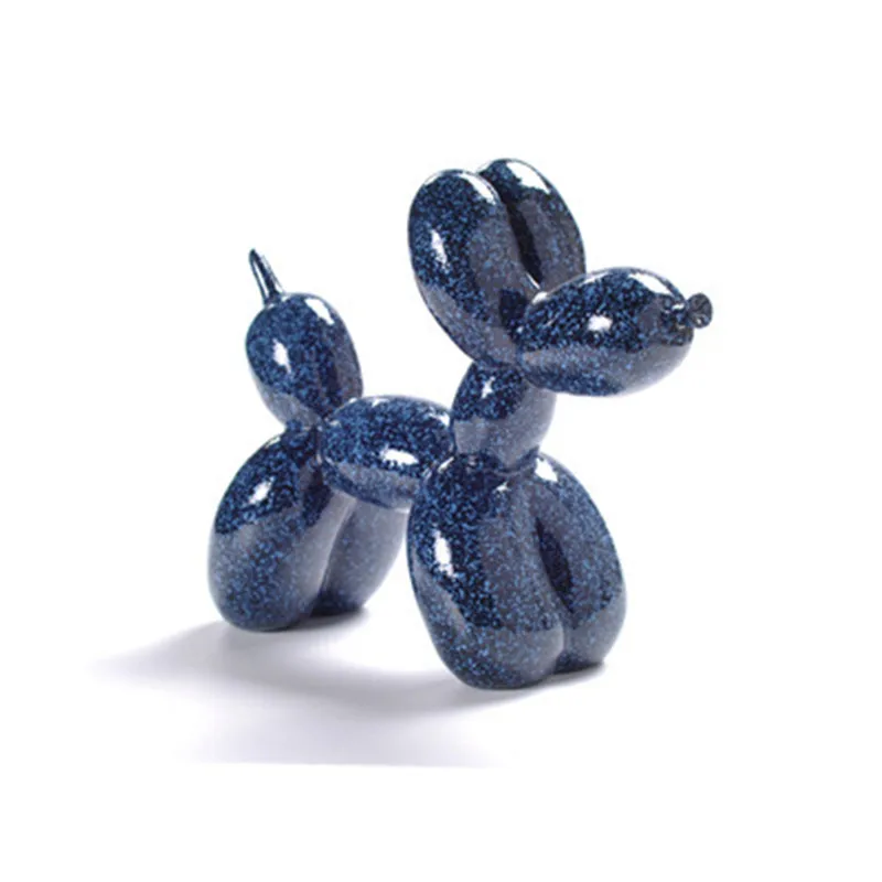 

Simple Modern Resin Craftwork Starry Sky Balloon Dog Simulation Animal Figurines Fashion Children Birthday Present X1473