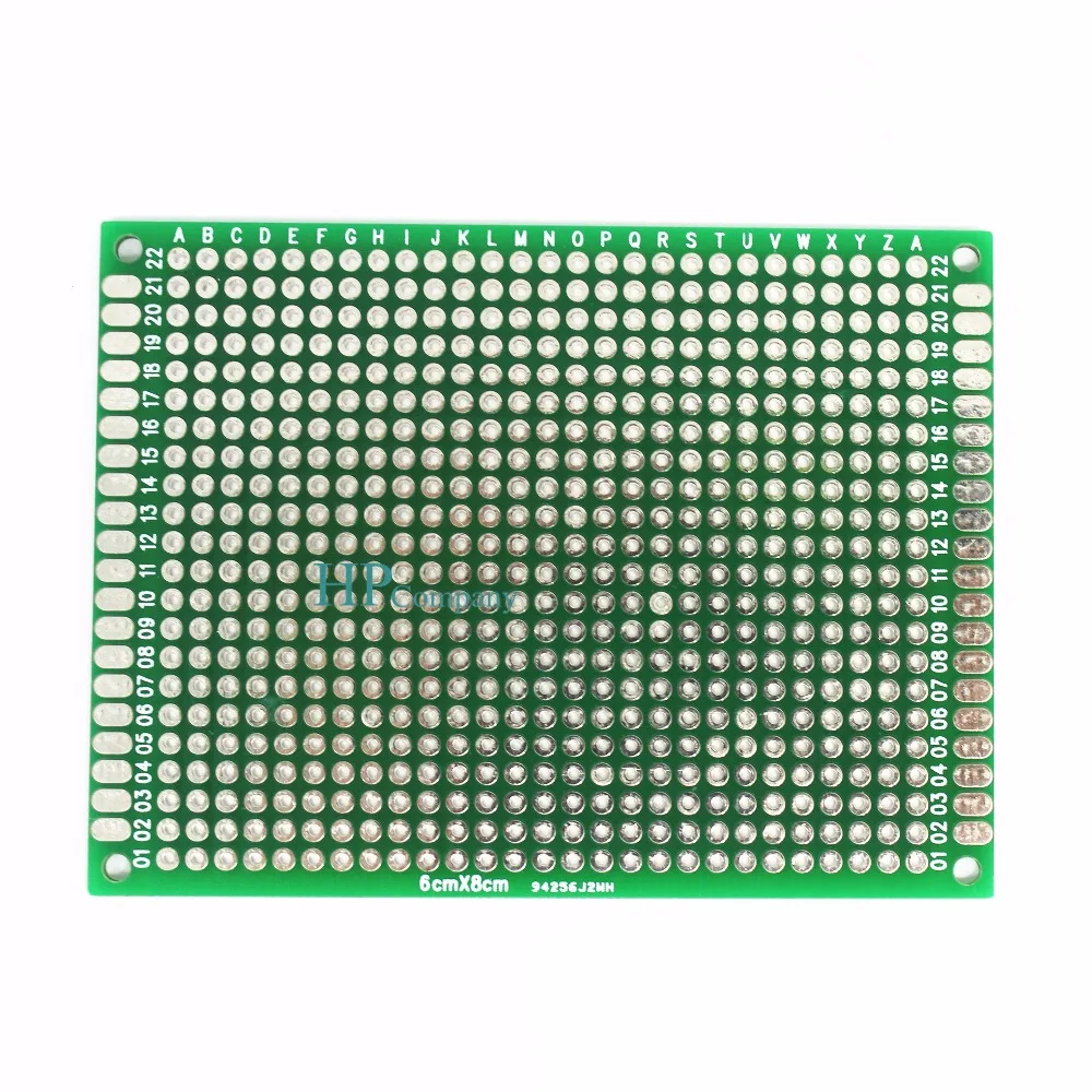 1 шт. в партии 6*8 6X8cm двойная сторона Прототип pcb Универсальный макет печатной