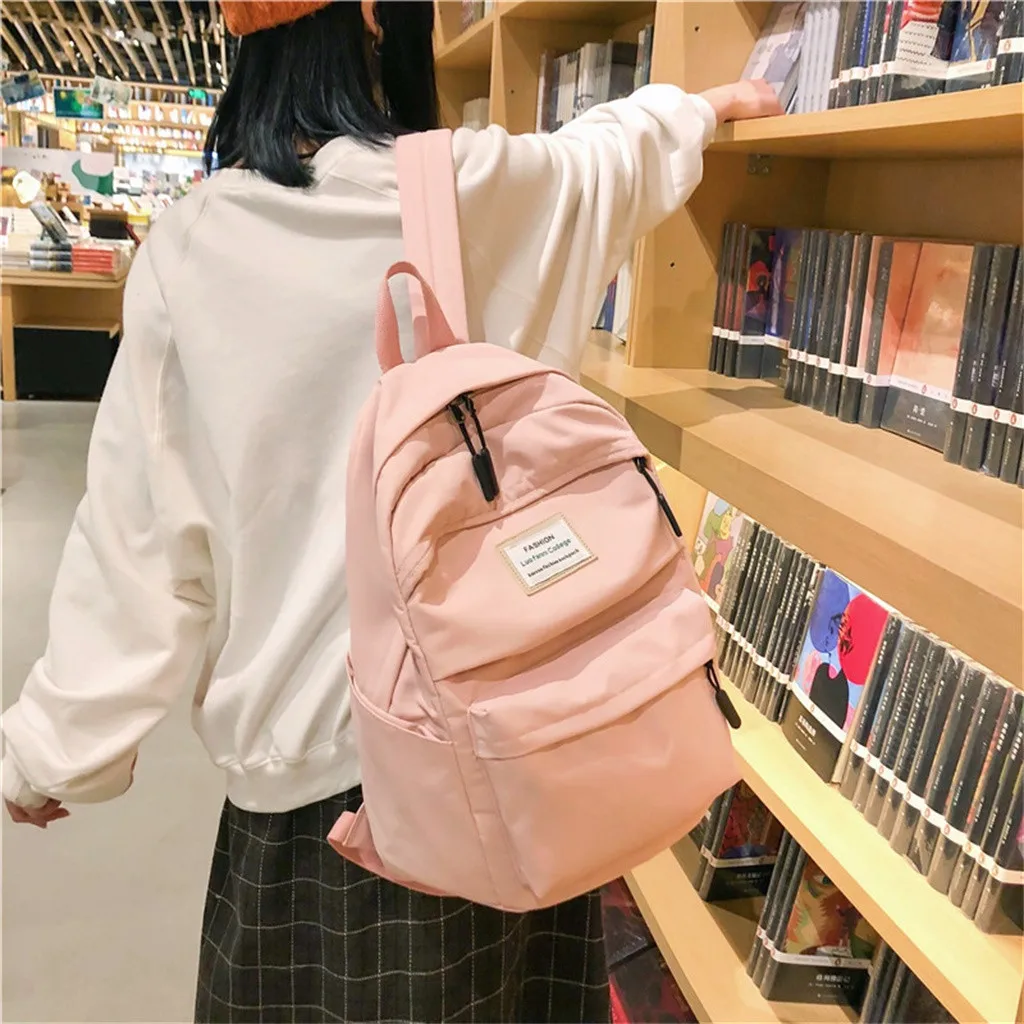

Waterproof Nylon Women Backpack Female College School Backpacks for Teenage girls Bookbag Shoulders Travel Bags Mochila JUNE18